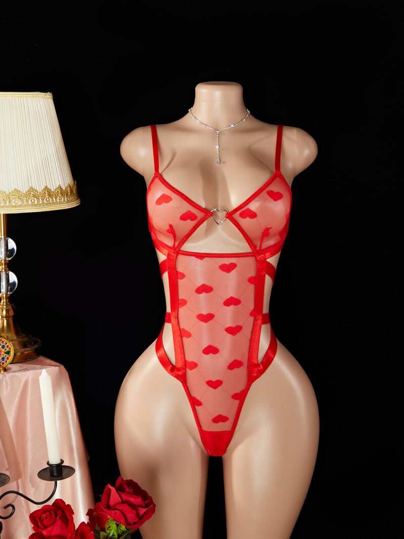 Embroidered suspenders royal sister sexy lace see-through seduction erotic lingerie set